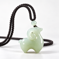 Natural Nephrite Jade Lucky GOAT Pendant Necklace – 2027 Year of the SHEEP Zodiac Charm (Preorder, Ships Dec 2026)