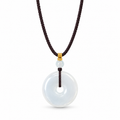 Natural Agate Ping An Kou Necklace – Peace & Protection Pendant | Yuora