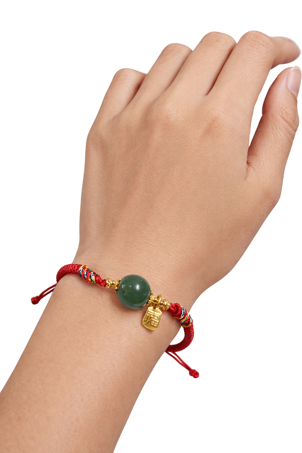 Natural Jade Lucky Bean Bracelet – Red String Good Luck Charm for Women & Men, Adjustable Protection & Positive Energy Bracelet