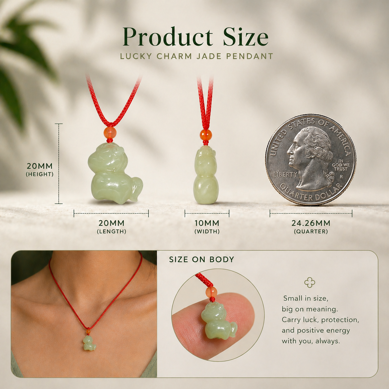 Chinese Zodiac Year of Horse Jade Necklace – Red String Protection & Good Luck Jewelry | Yuora Jewelry
